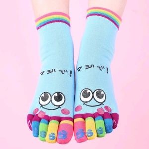 Figure Graphic Toe Socks